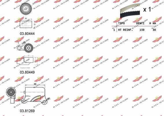 Autokit 04.5271C - Kit cinghie dentate autozon.pro