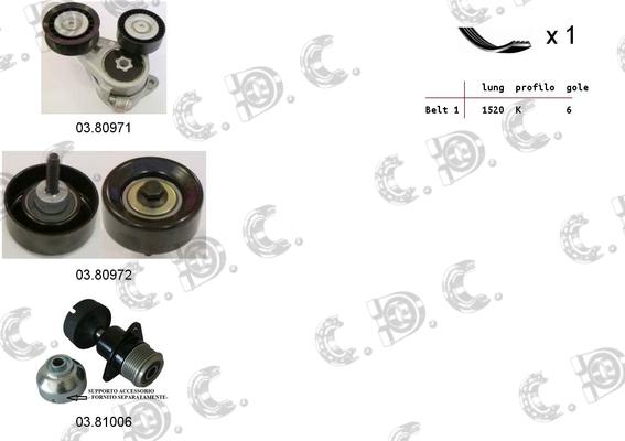 Autokit 06.0043 - Kit Cinghie Poly-V autozon.pro