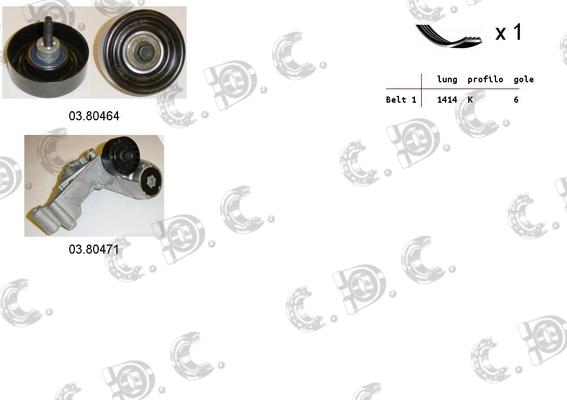 Autokit 06.0061 - Kit Cinghie Poly-V autozon.pro