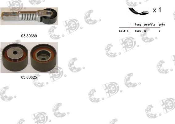 Autokit 060003 - Kit Cinghie Poly-V autozon.pro