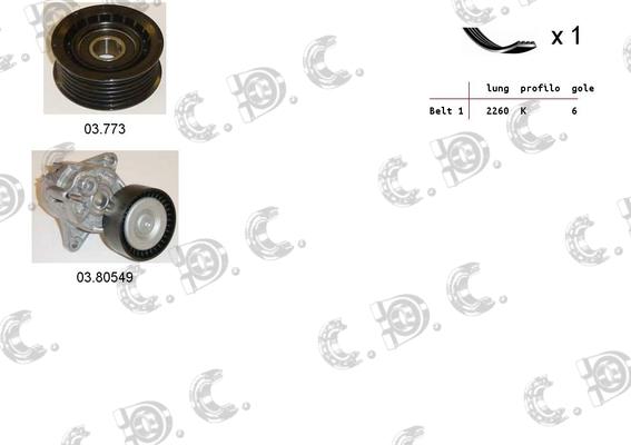 Autokit 06.0029 - Kit Cinghie Poly-V autozon.pro