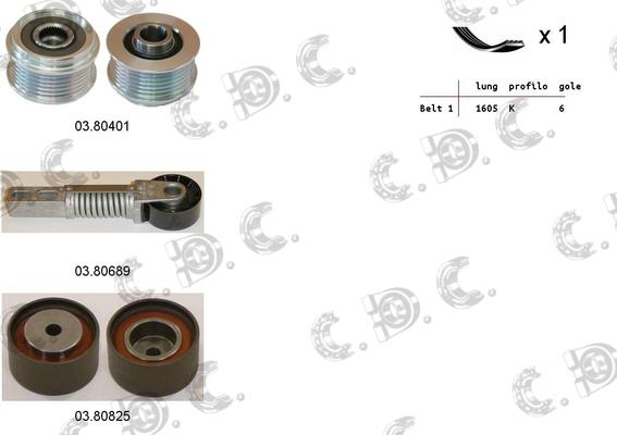 Autokit 06.0107 - Kit Cinghie Poly-V autozon.pro