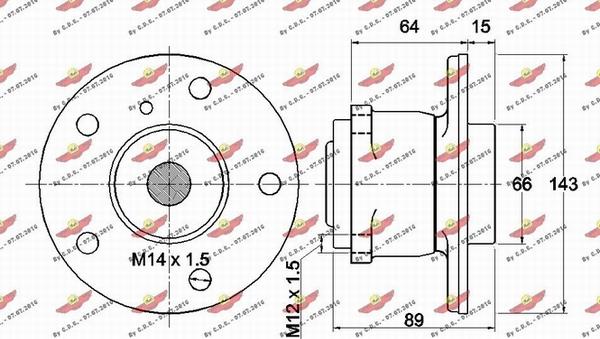 Autokit 01.98100 - Kit cuscinetto ruota autozon.pro