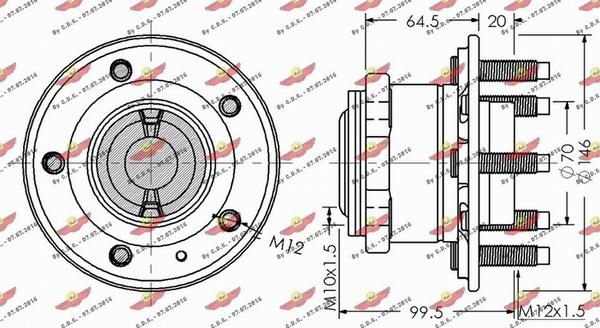 Autokit 01.98132 - Kit cuscinetto ruota autozon.pro