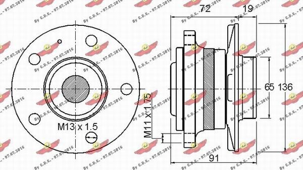 Autokit 01.97178 - Kit cuscinetto ruota autozon.pro