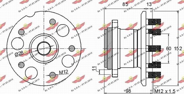 Autokit 01.97393 - Kit cuscinetto ruota autozon.pro