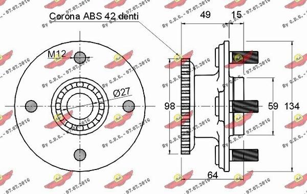 Autokit 01.038 - Kit cuscinetto ruota autozon.pro