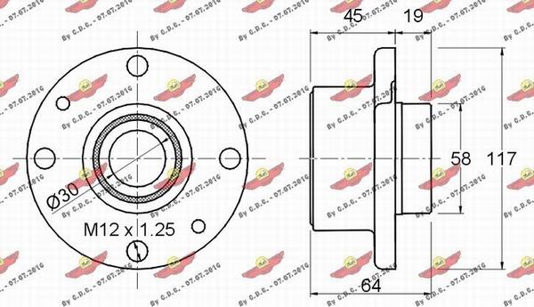 Autokit 01.195 - Kit cuscinetto ruota autozon.pro