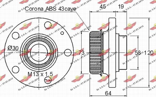 Autokit 01.862 - Kit cuscinetto ruota autozon.pro