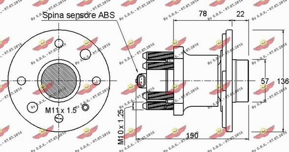 Autokit 01.873 - Kit cuscinetto ruota autozon.pro