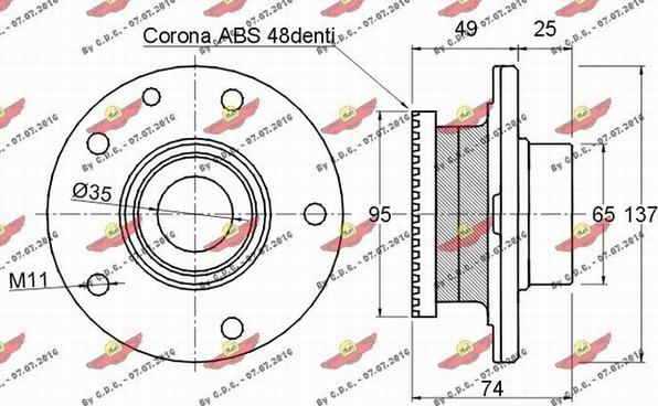 Autokit 01.348 - Kit cuscinetto ruota autozon.pro