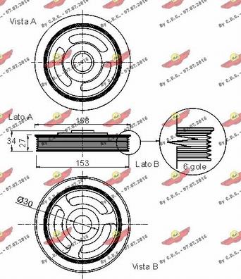 Autokit 03.90121 - Puleggia cinghia, Albero a gomiti autozon.pro