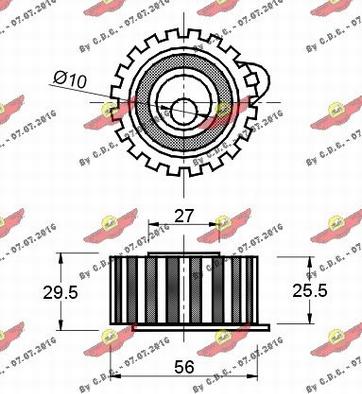 Autokit 03.494 - Galoppino / Guidacinghia, Cinghia dentata autozon.pro