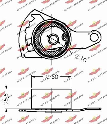 Autokit 03.495 - Rullo tenditore, Cinghia dentata autozon.pro