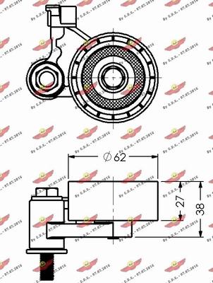 Autokit 03.496 - Rullo tenditore, Cinghia dentata autozon.pro