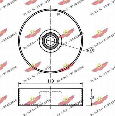 Autokit 03.448 - Galoppino / Guidacinghia, Cinghia Poly-V autozon.pro