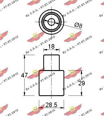 Autokit 03.465 - Galoppino / Guidacinghia, Cinghia dentata autozon.pro