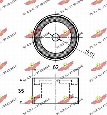 Autokit 03.482 - Galoppino / Guidacinghia, Cinghia dentata autozon.pro