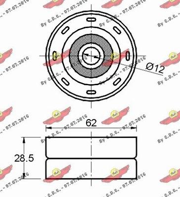 Autokit 03.431 - Galoppino / Guidacinghia, Cinghia dentata autozon.pro