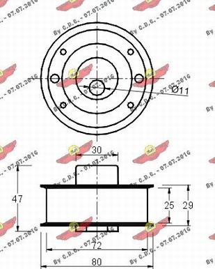 Autokit 03.479 - Rullo tenditore, Cinghia dentata autozon.pro