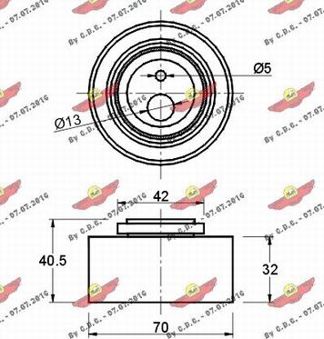 Autokit 03.472 - Rullo tenditore, Cinghia dentata autozon.pro