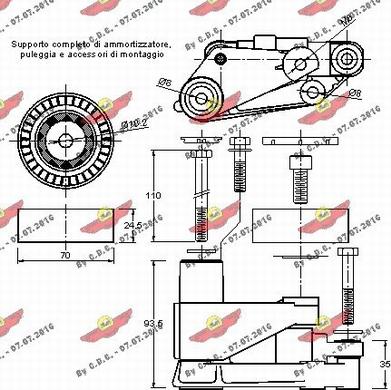 Autokit 03.543 - Tendicinghia, Cinghia Poly-V autozon.pro