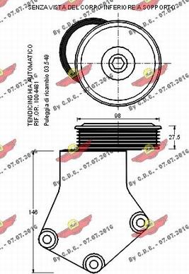 Autokit 03.552 - Tendicinghia, Cinghia Poly-V autozon.pro