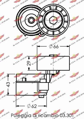 Autokit 03.531 - Tendicinghia, Cinghia Poly-V autozon.pro