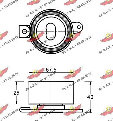 Autokit 03.525 - Rullo tenditore, Cinghia dentata autozon.pro