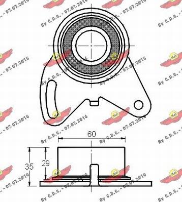 Autokit 03.523 - Rullo tenditore, Cinghia dentata autozon.pro