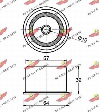 Autokit 03.576 - Galoppino / Guidacinghia, Cinghia dentata autozon.pro