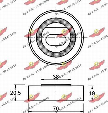 Autokit 03.646 - Rullo tenditore, Cinghia dentata autozon.pro