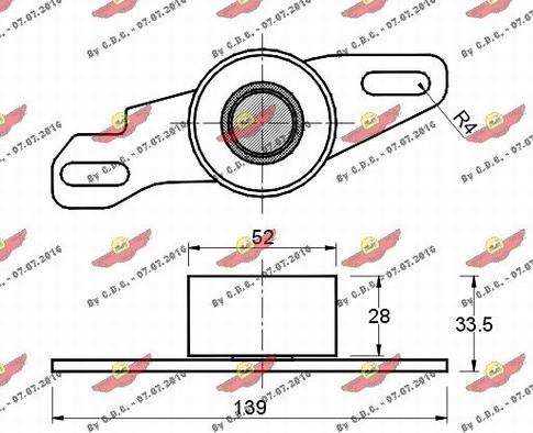 Autokit 03.669 - Rullo tenditore, Cinghia dentata autozon.pro