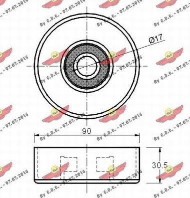 Autokit 03.682 - Galoppino / Guidacinghia, Cinghia Poly-V autozon.pro