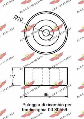 Autokit 03.633 - Galoppino / Guidacinghia, Cinghia Poly-V autozon.pro