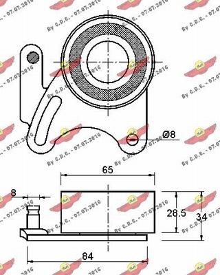 Autokit 03.098 - Rullo tenditore, Cinghia dentata autozon.pro