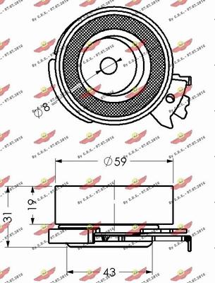 Autokit 03.069 - Rullo tenditore, Cinghia dentata autozon.pro