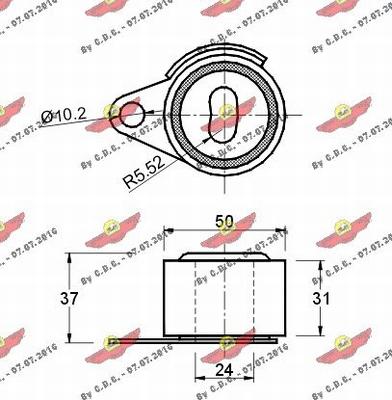 Autokit 03.083 - Rullo tenditore, Cinghia dentata autozon.pro