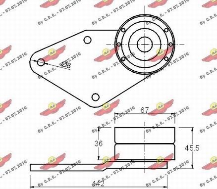 Autokit 03.032 - Galoppino / Guidacinghia, Cinghia dentata autozon.pro