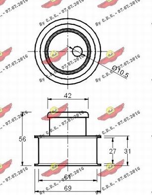 Autokit 03.022 - Rullo tenditore, Cinghia dentata autozon.pro