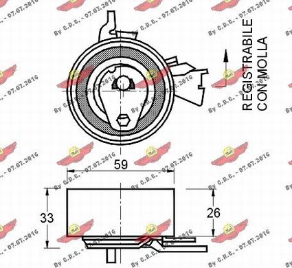 Autokit 03.128 - Rullo tenditore, Cinghia dentata autozon.pro