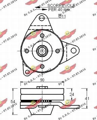 Autokit 03.122 - Tendicinghia, Cinghia Poly-V autozon.pro