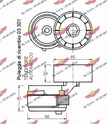 Autokit 03.80960 - Tendicinghia, Cinghia Poly-V autozon.pro