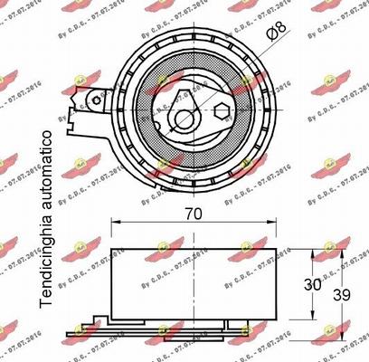 Autokit 03.80904 - Rullo tenditore, Cinghia dentata autozon.pro