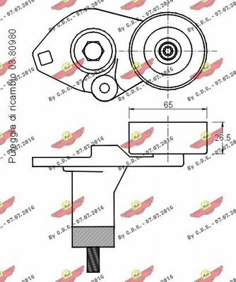 Autokit 03.80494 - Tendicinghia, Cinghia Poly-V autozon.pro