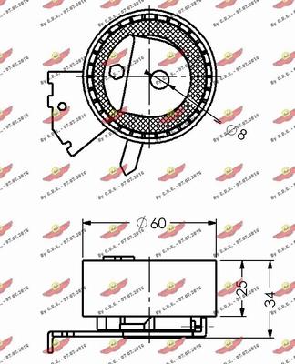 Autokit 03.80491 - Rullo tenditore, Cinghia dentata autozon.pro