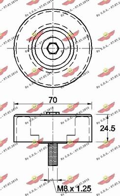 Autokit 03.80455 - Galoppino / Guidacinghia, Cinghia Poly-V autozon.pro