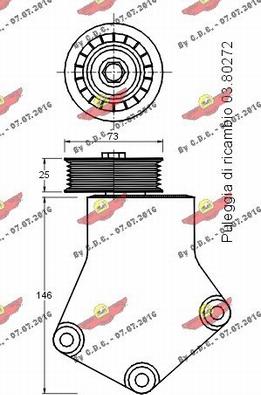 Autokit 03.80460 - Tendicinghia, Cinghia Poly-V autozon.pro