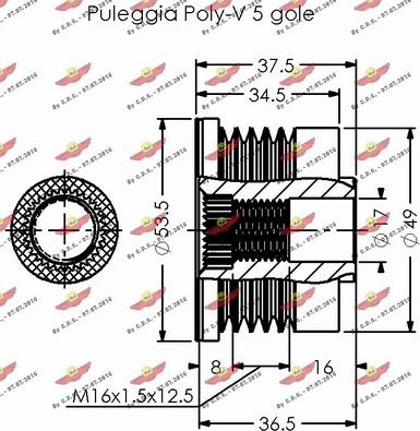 Autokit 03.80403 - Puleggia cinghia, Alternatore autozon.pro