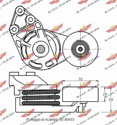 Autokit 03.80432 - Tendicinghia, Cinghia Poly-V autozon.pro